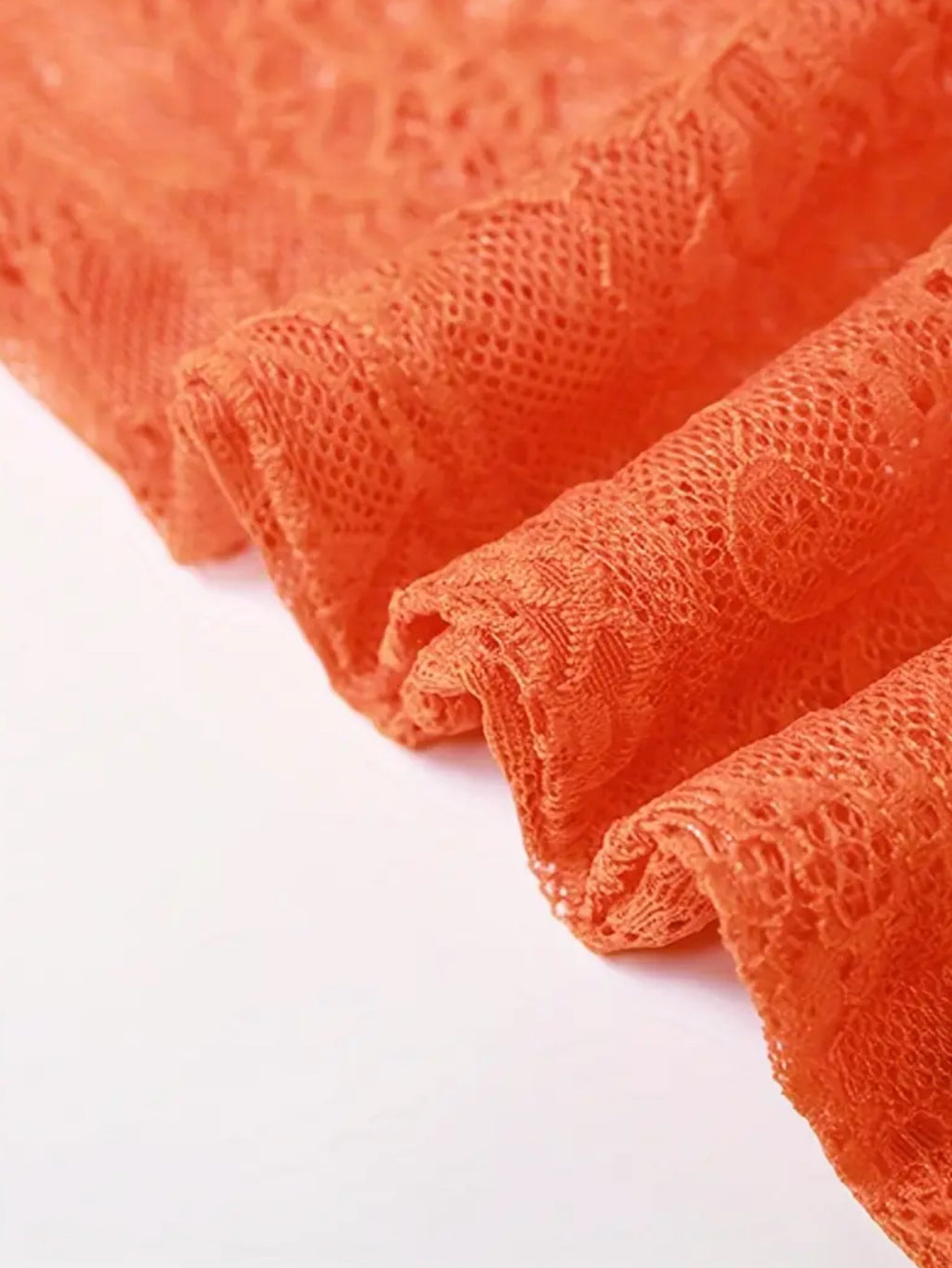 ‘Tangerine’ Sleeveless See Through Party Dress