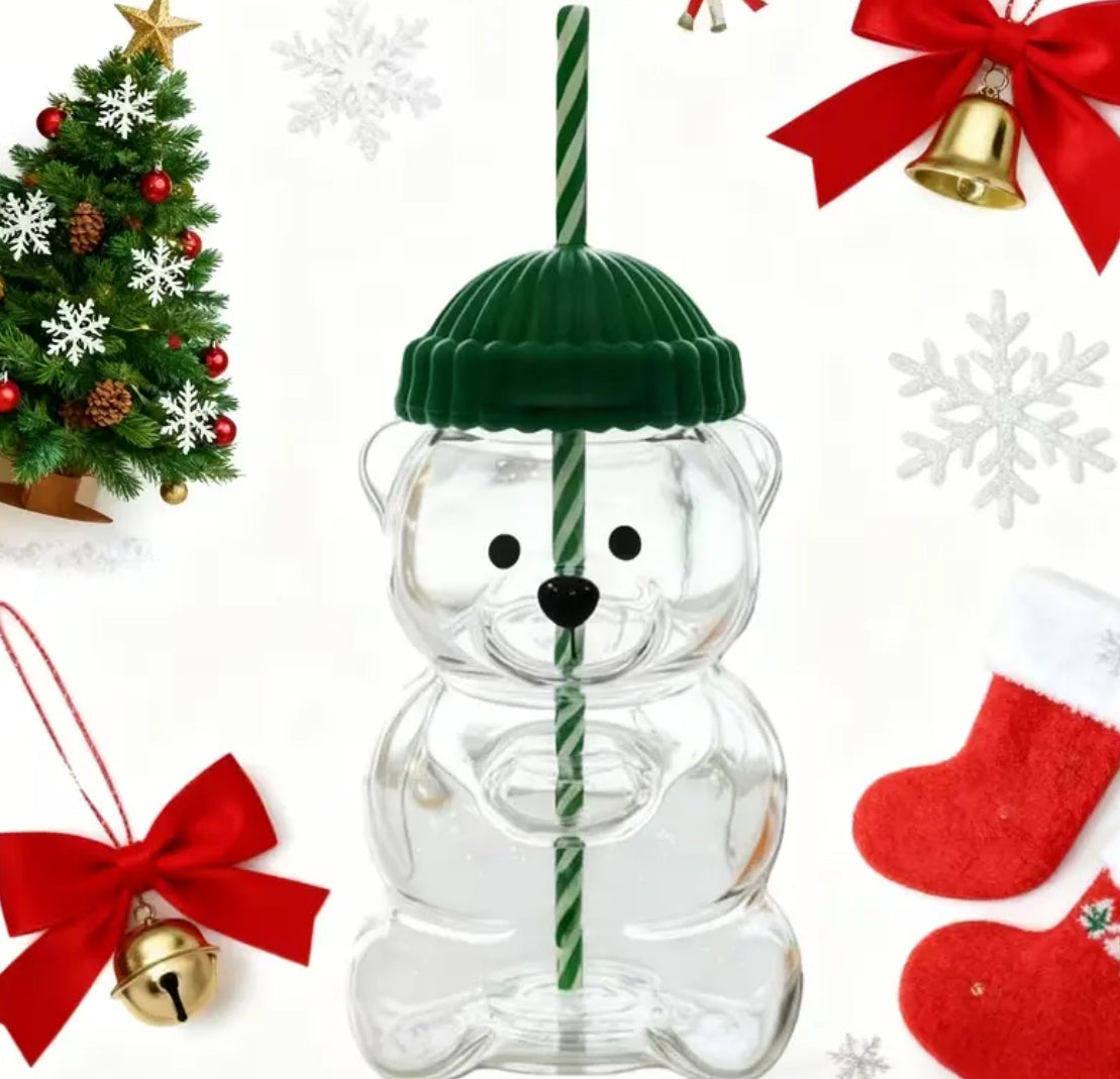 Starbucks Coffee Bear Cup | 20oz Cute Bear Straw Cup - Glass or Plastic!

 