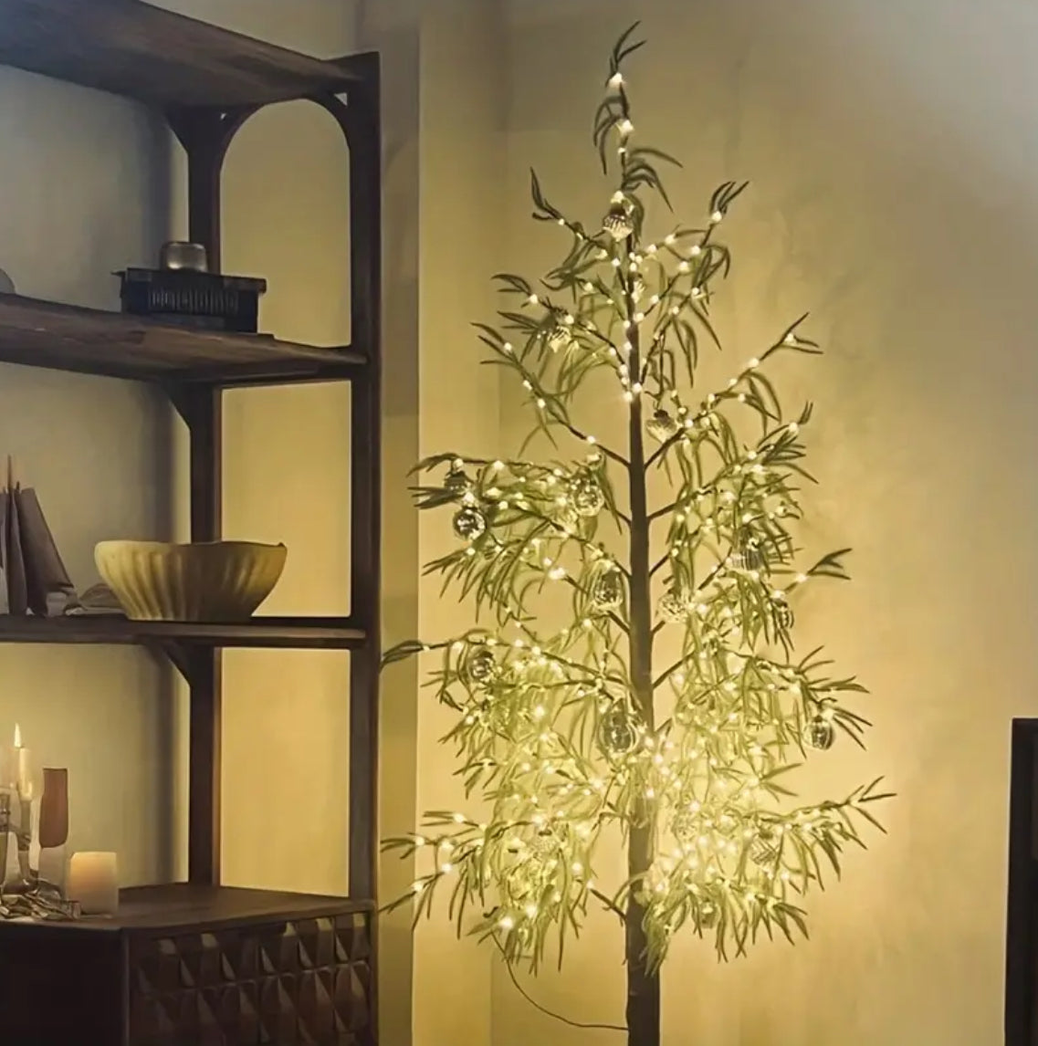 “Oh Christmas Tree” LED Norfolk Artificial Pine Tree with Fairy Lights