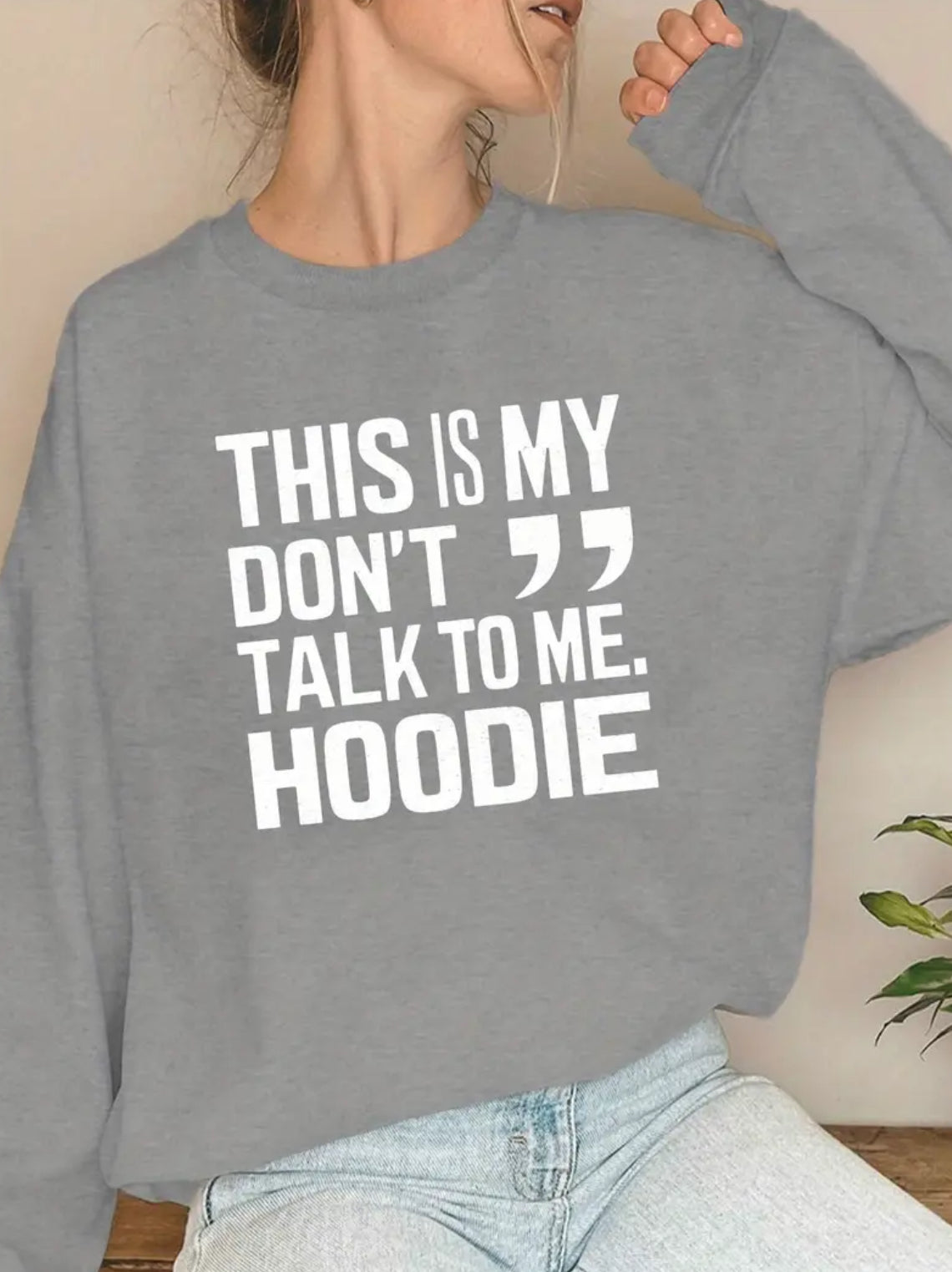 “DON’T TALK TO ME” Women’s Posh 💋 Curves Plus Sweatshirt