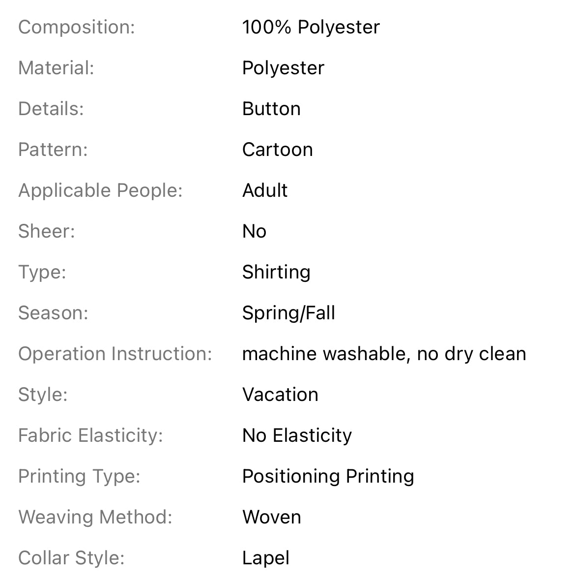 “Disney Chic” Women's Cartoon Print Long Sleeve Dress - V-Neck Button-Up with Puff Sleeves