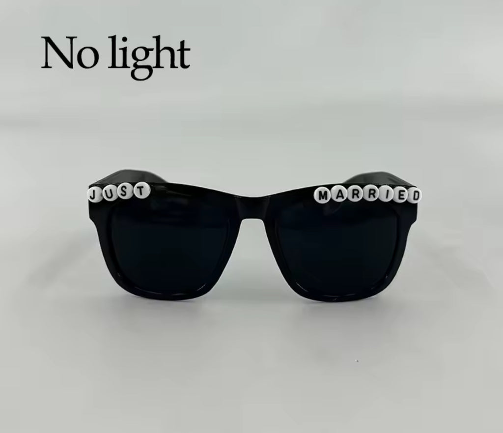 “Just Married” Glow Up LED Sunglasses