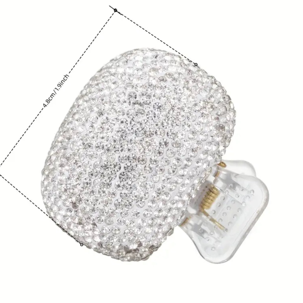 Rhinestone Tooth Brush Cover Cap with Snap-Fit Lid
