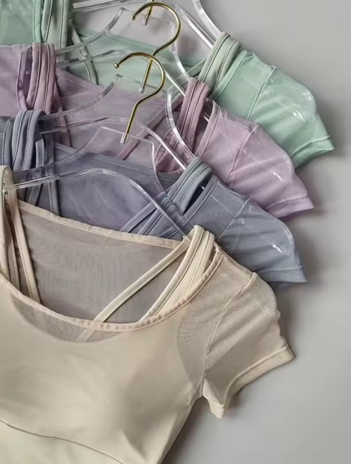 Yoga| Pilates Training Fitness Crop Top, Lightweight Chest Cushion Quick Drying