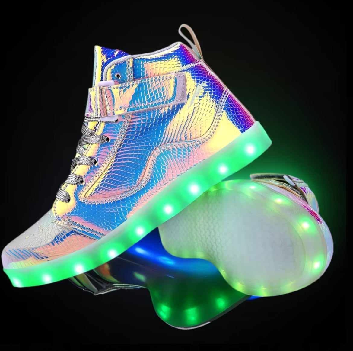 Unisex “Luminated” Light-Up High Top Sneakers