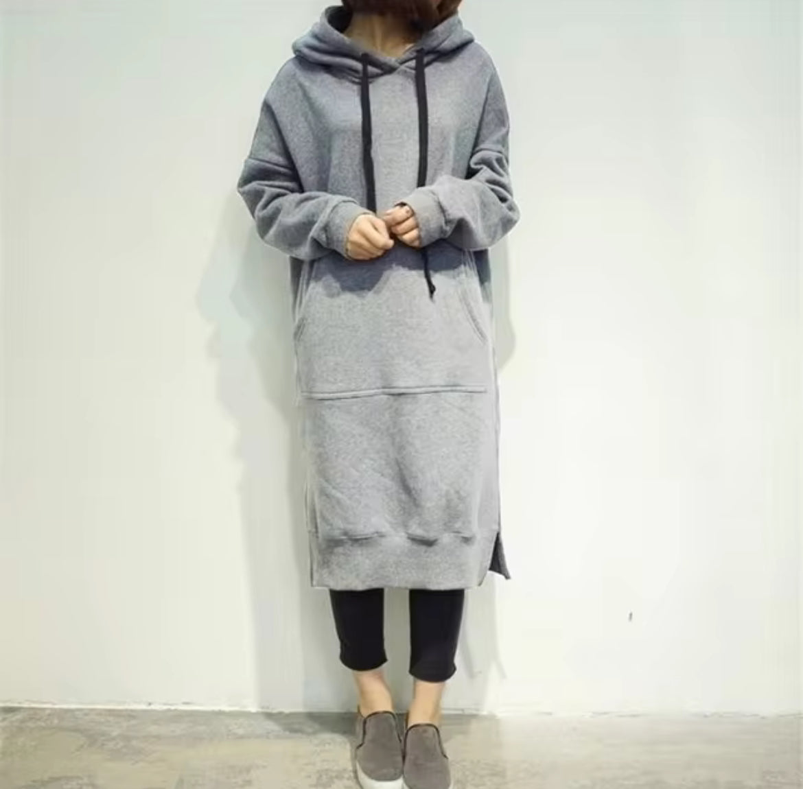 Dress Hoodie Plus Size Women's hoodie long sleeved dress