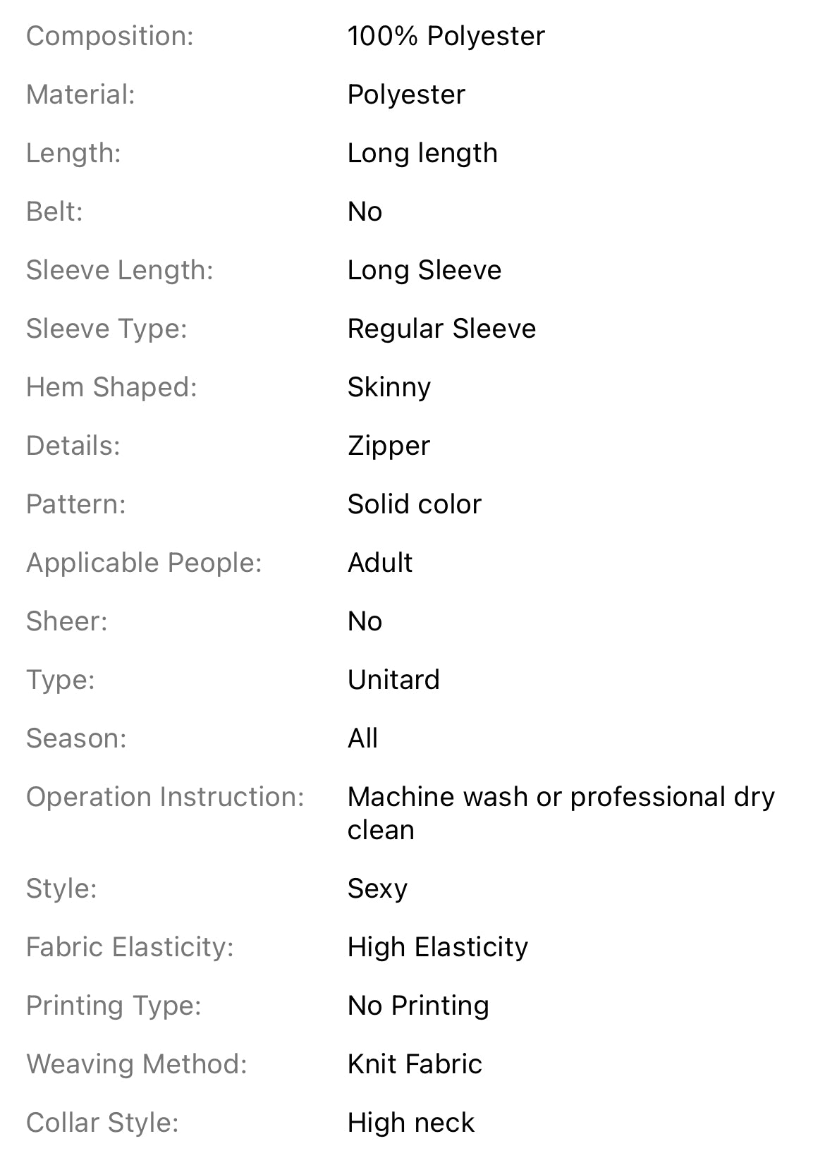 “Gia” Ribbed High Neck Long Sleeve Stretchy Butt-Lifting Fitness Jumpsuit