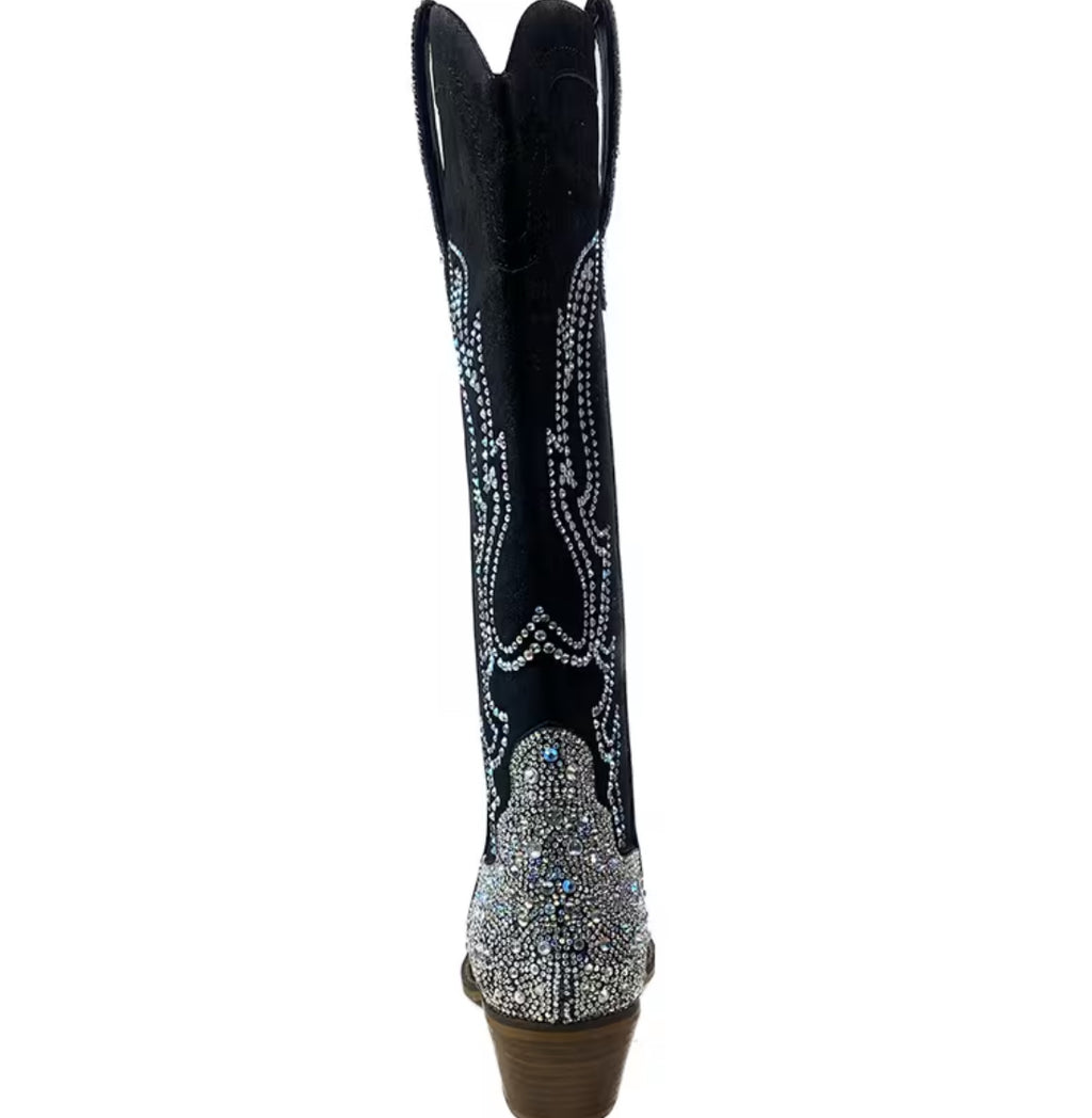 “Gypsy Sparkle” Women's Knee High Pull-On Boots