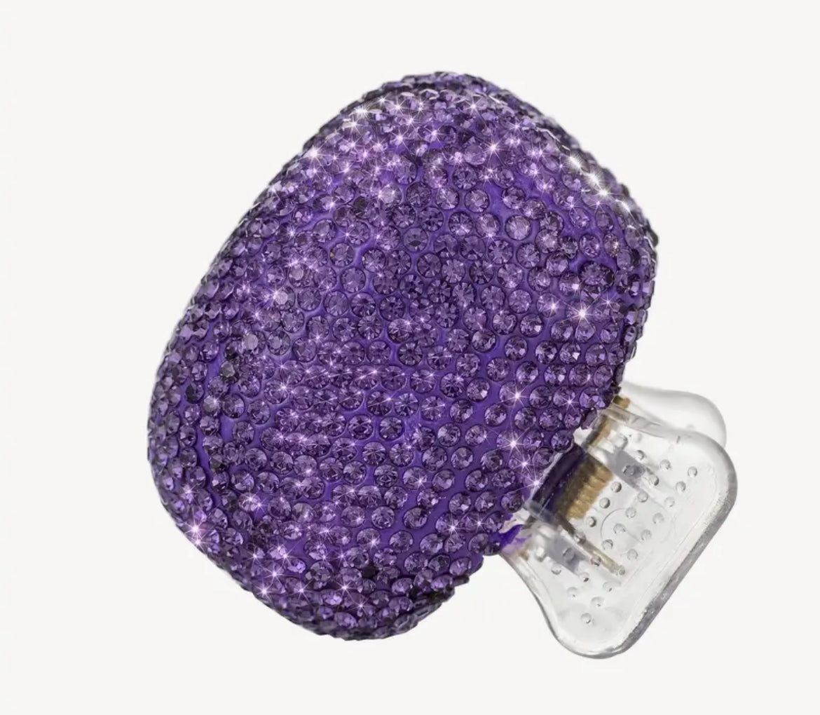 Rhinestone Tooth Brush Cover Cap with Snap-Fit Lid