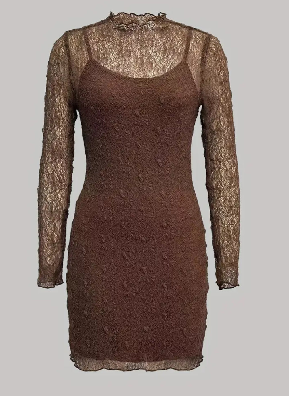 Brown Western Dress