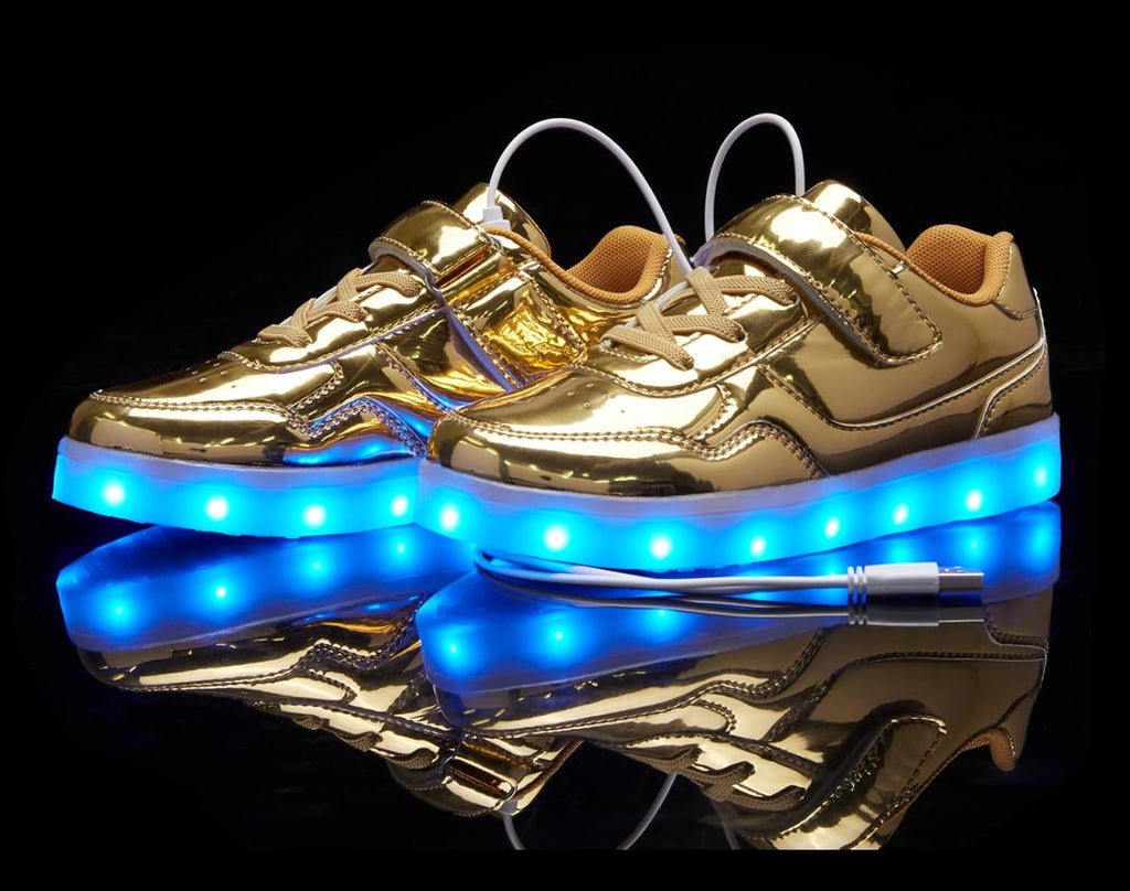 Kids “Luminous” Light Up Shoes with USB Charging Flashing LED Sneakers Unisex