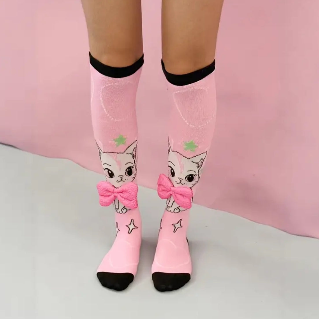 1 Pair Of Cute Knee High Socks Suitable For Daily Outfits And Gifts