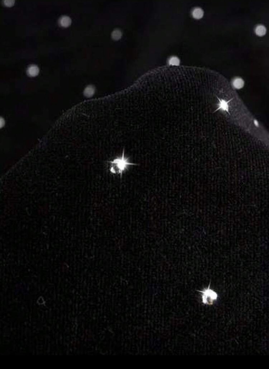 Rhinestone Studded Zip Up Hoodie Sweatshirt