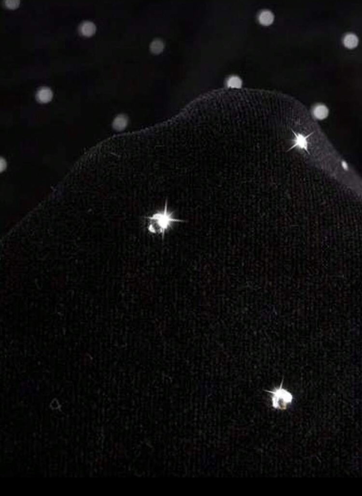 Rhinestone Studded Zip Up Hoodie Sweatshirt