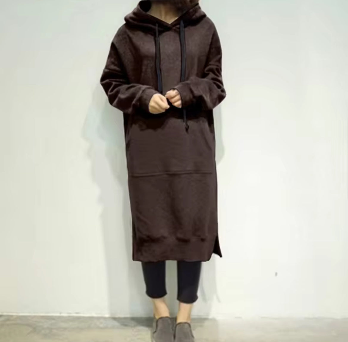 Dress Hoodie Plus Size Women's hoodie long sleeved dress