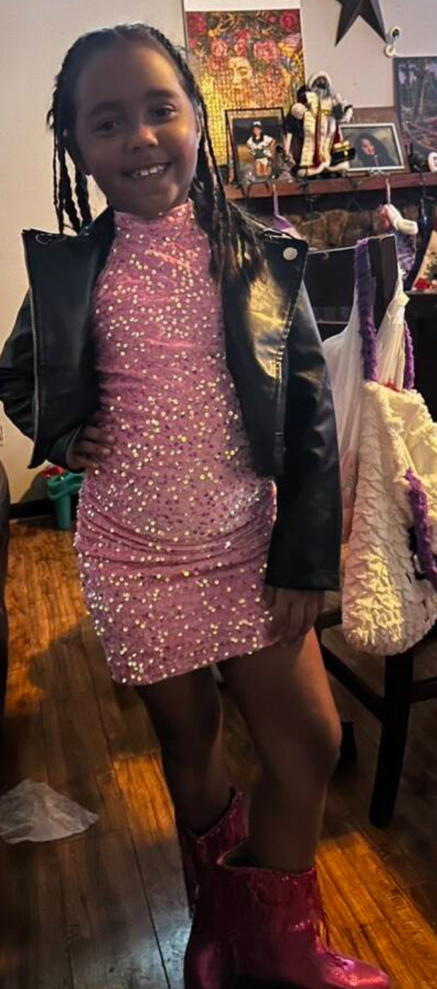 Tween Girls' “Twinkle” Sequin Party Mini Dress