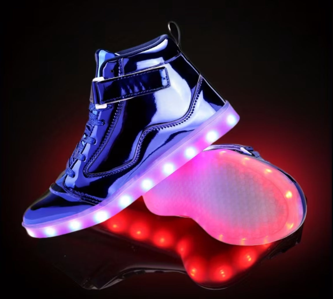Unisex “Luminated” Light-Up High Top Sneakers
