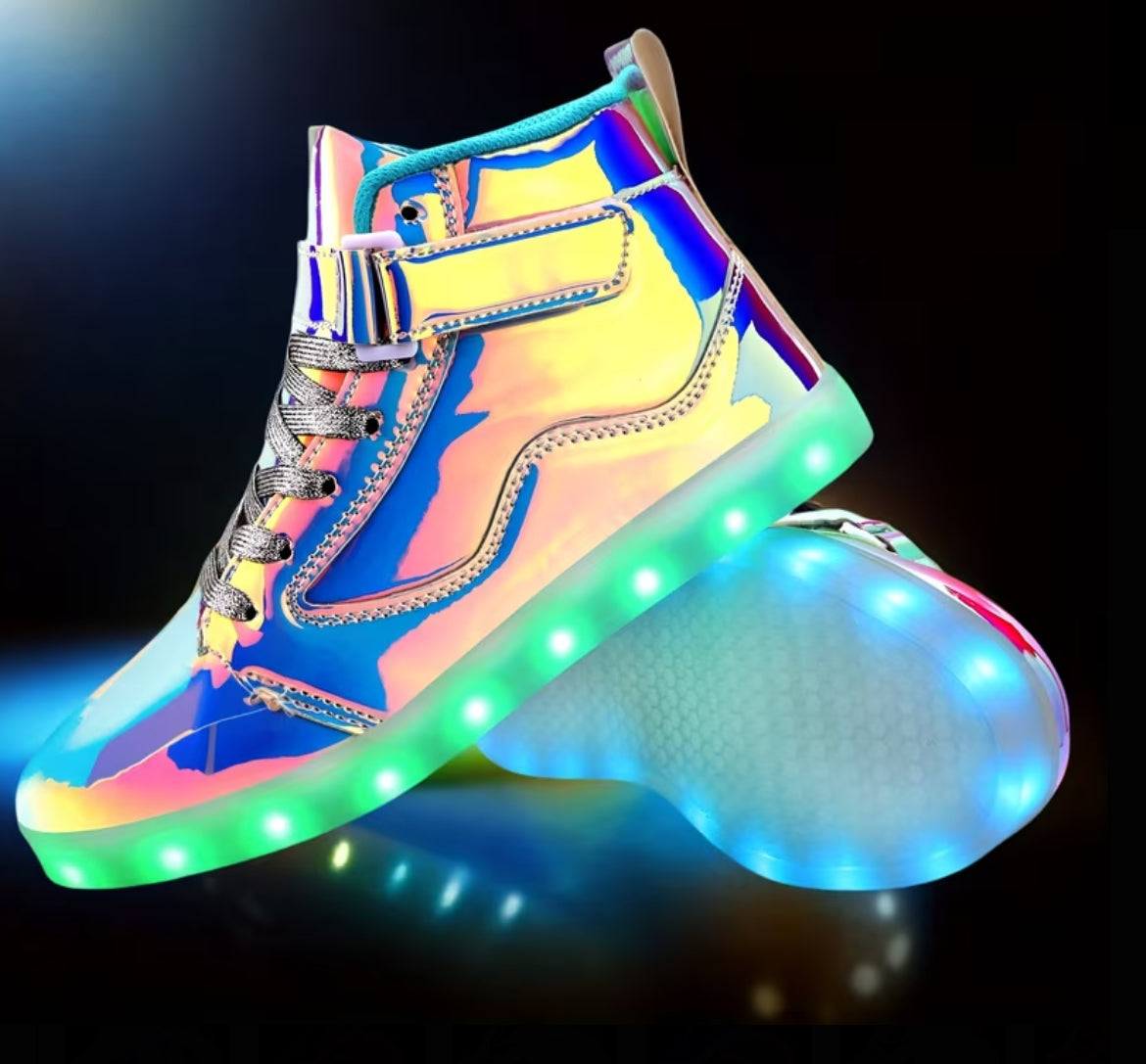 Unisex “Luminated” Light-Up High Top Sneakers