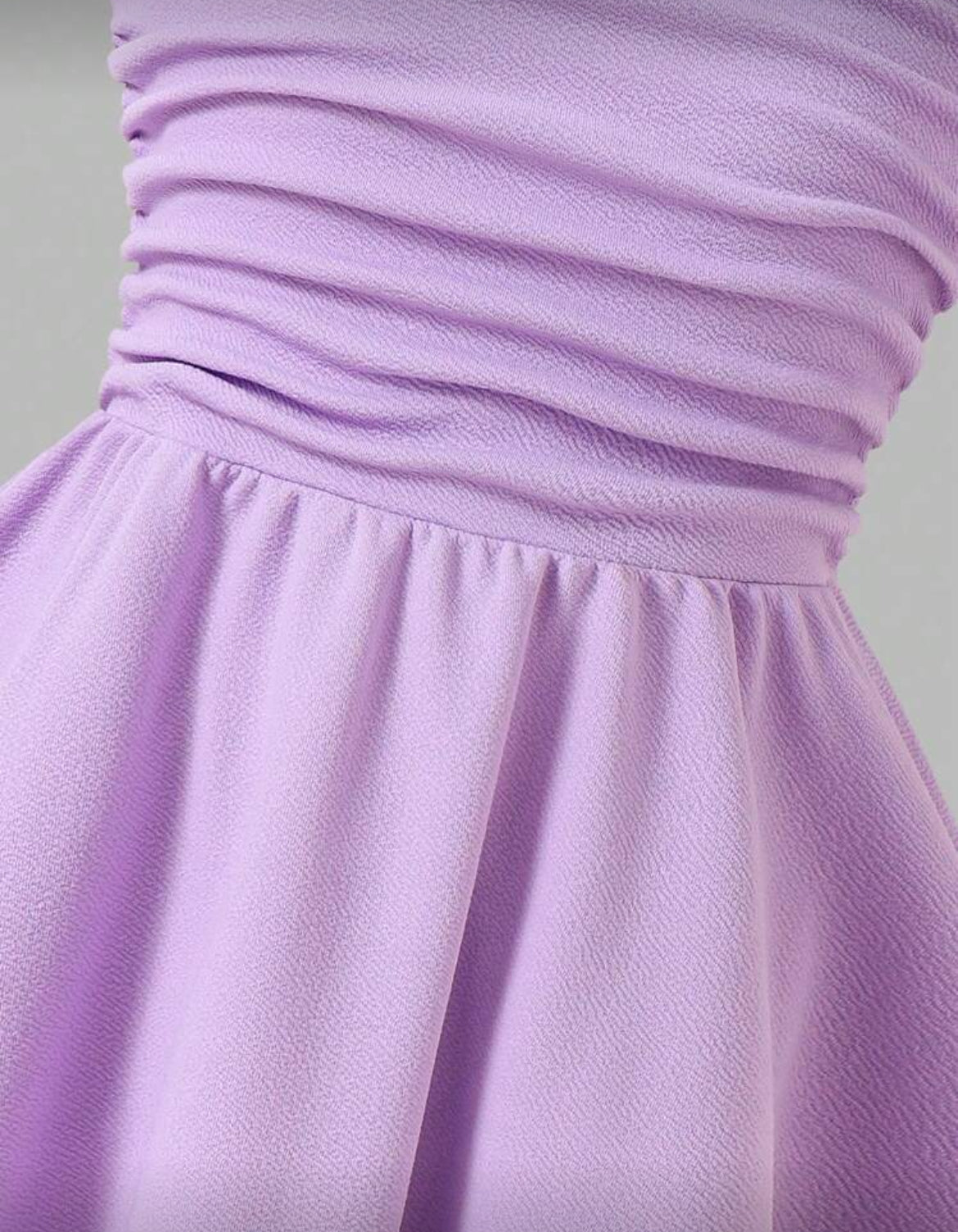 Tween Girl Bow Strap Ruched Fashionable Dress