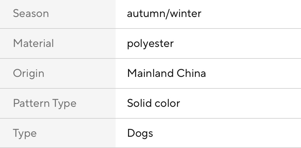 “Puff Posh Pets” 3-Layer Thick Warm Outerwear Winter Coat