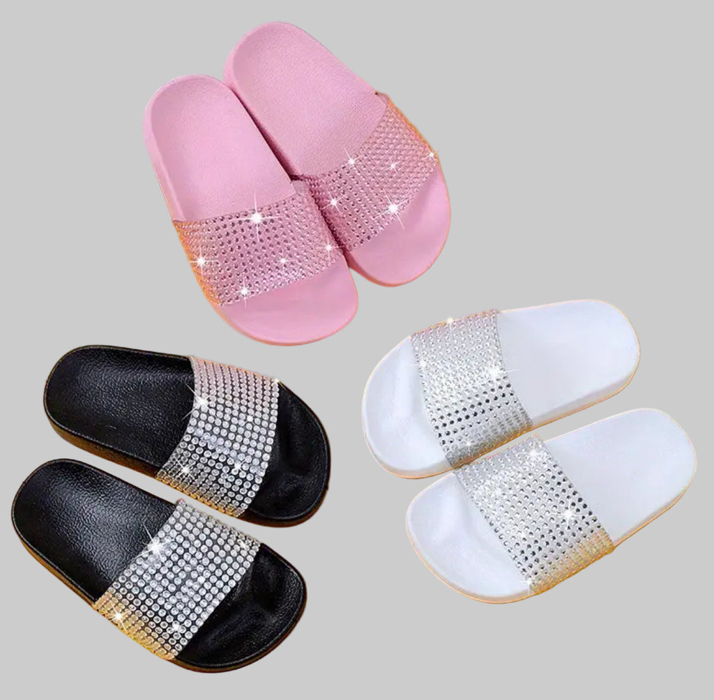 Girls Rhinestones Fashion Sandals ✨Diamond-Face Glittering Fashion 