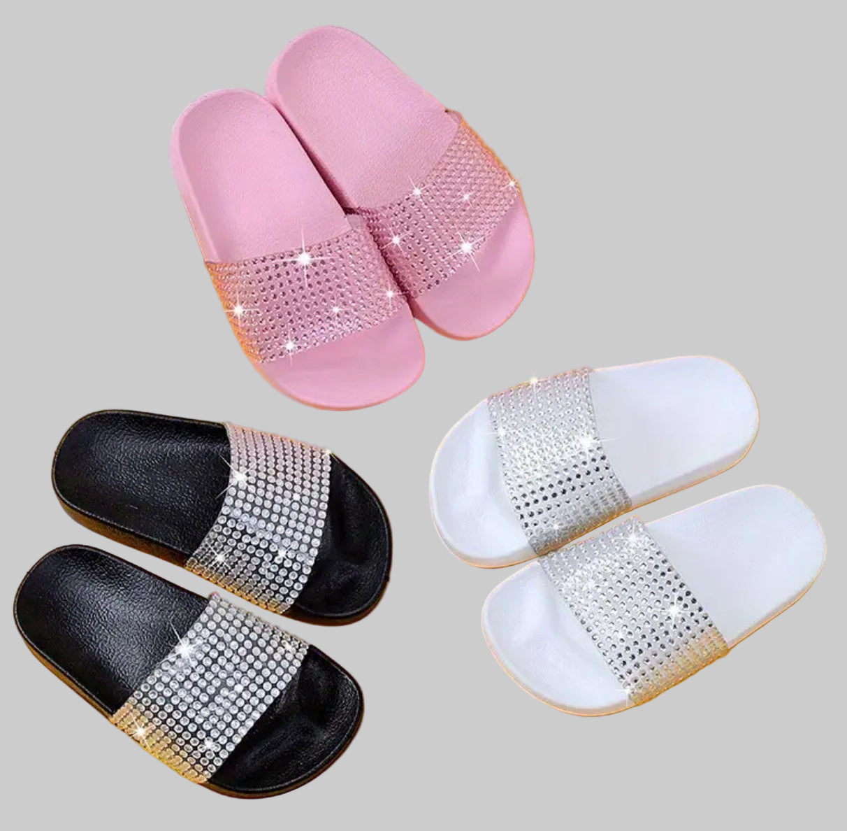 Girls Rhinestones Fashion Sandals ✨Diamond-Face Glittering Fashion 