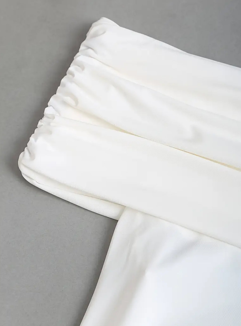 Backless Maxi Dress Elegant Off-Shoulder Stretchy Subtle Ruche Detail