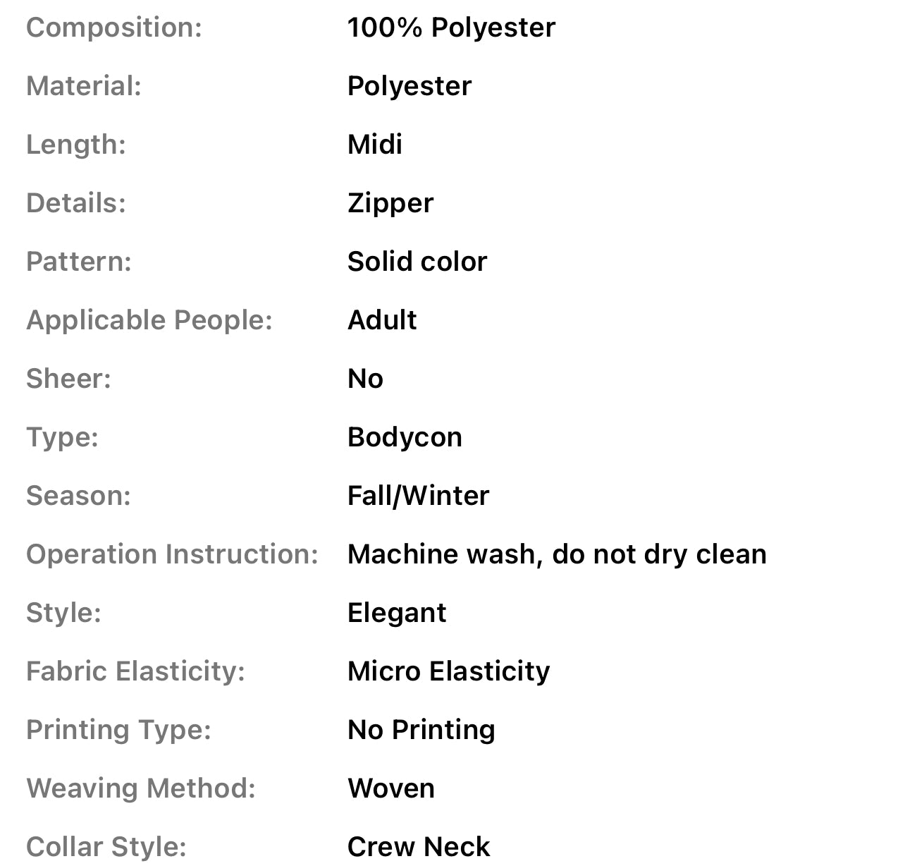 Sophisticated Fashion Design  Body-Con Dress