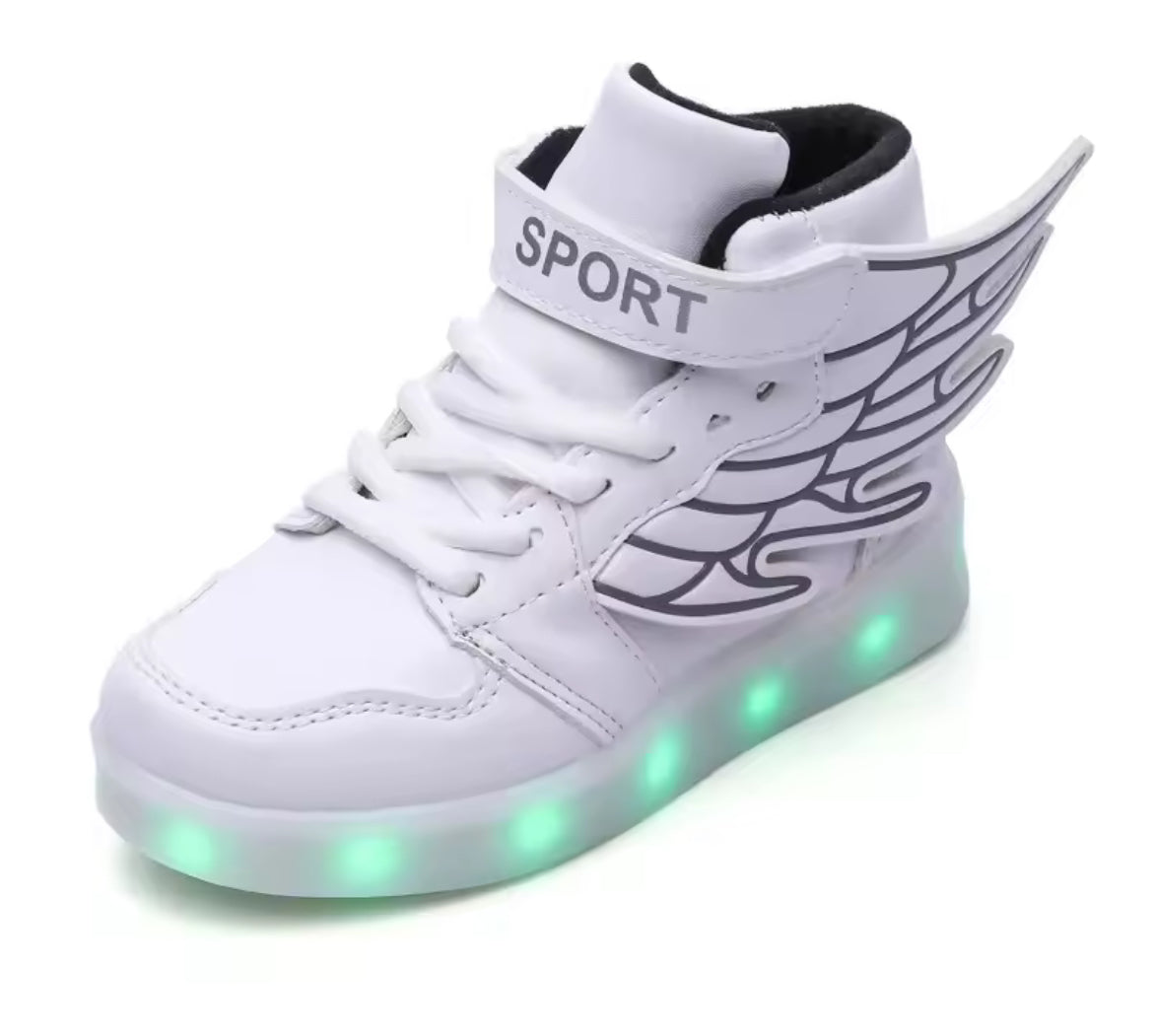 “Luminous Wings” Kids USB Charge LED Illuminated Lights Shoe