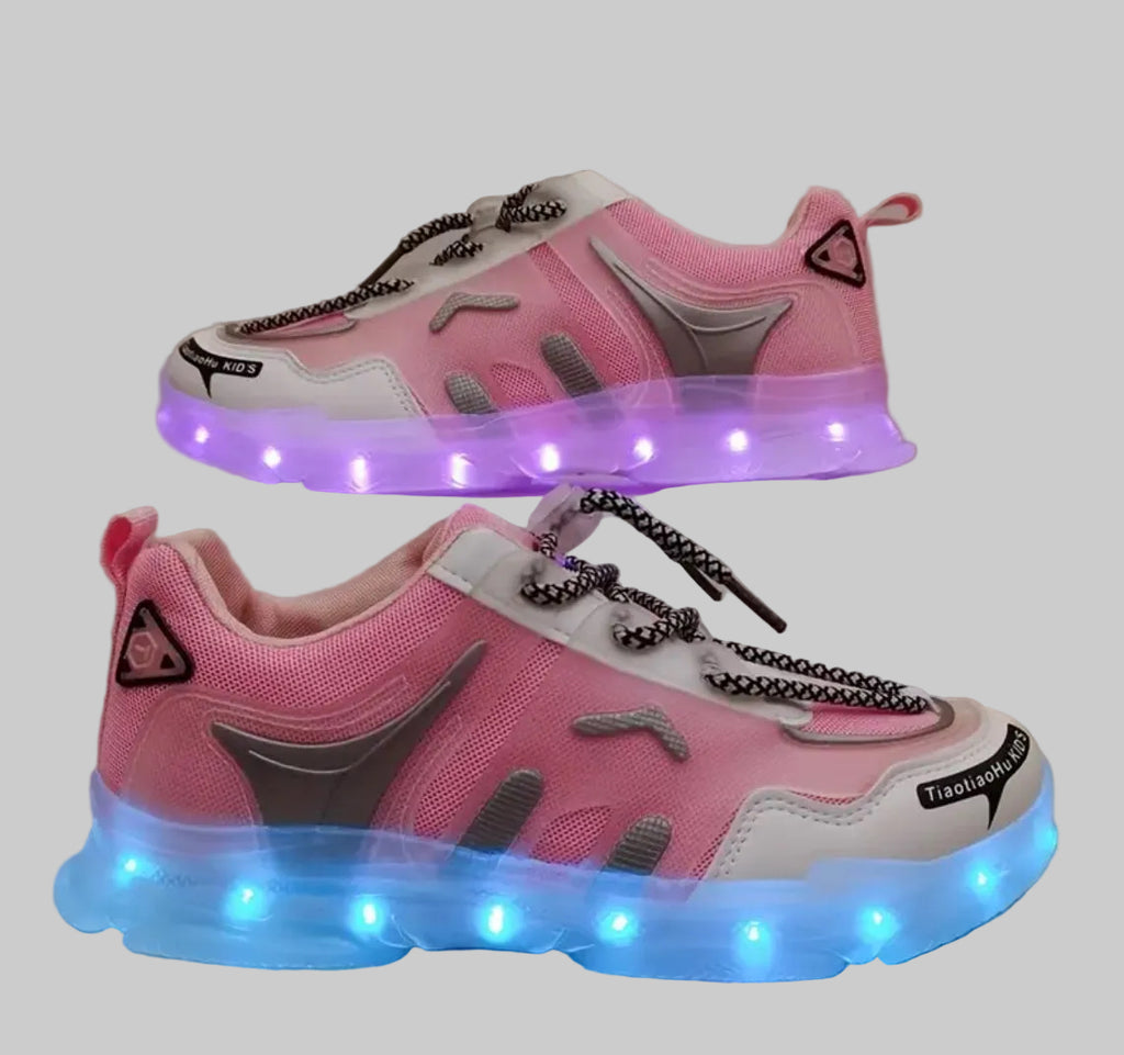 Glow Shoes Rechargeable Colorful LED Shoes for Boys and Girls