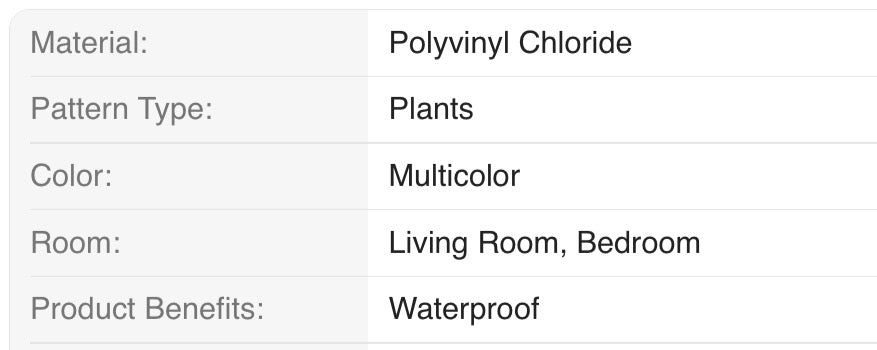 1pc Vinal Fresh Potted Green Plants & Vine Wall Decal Sticker