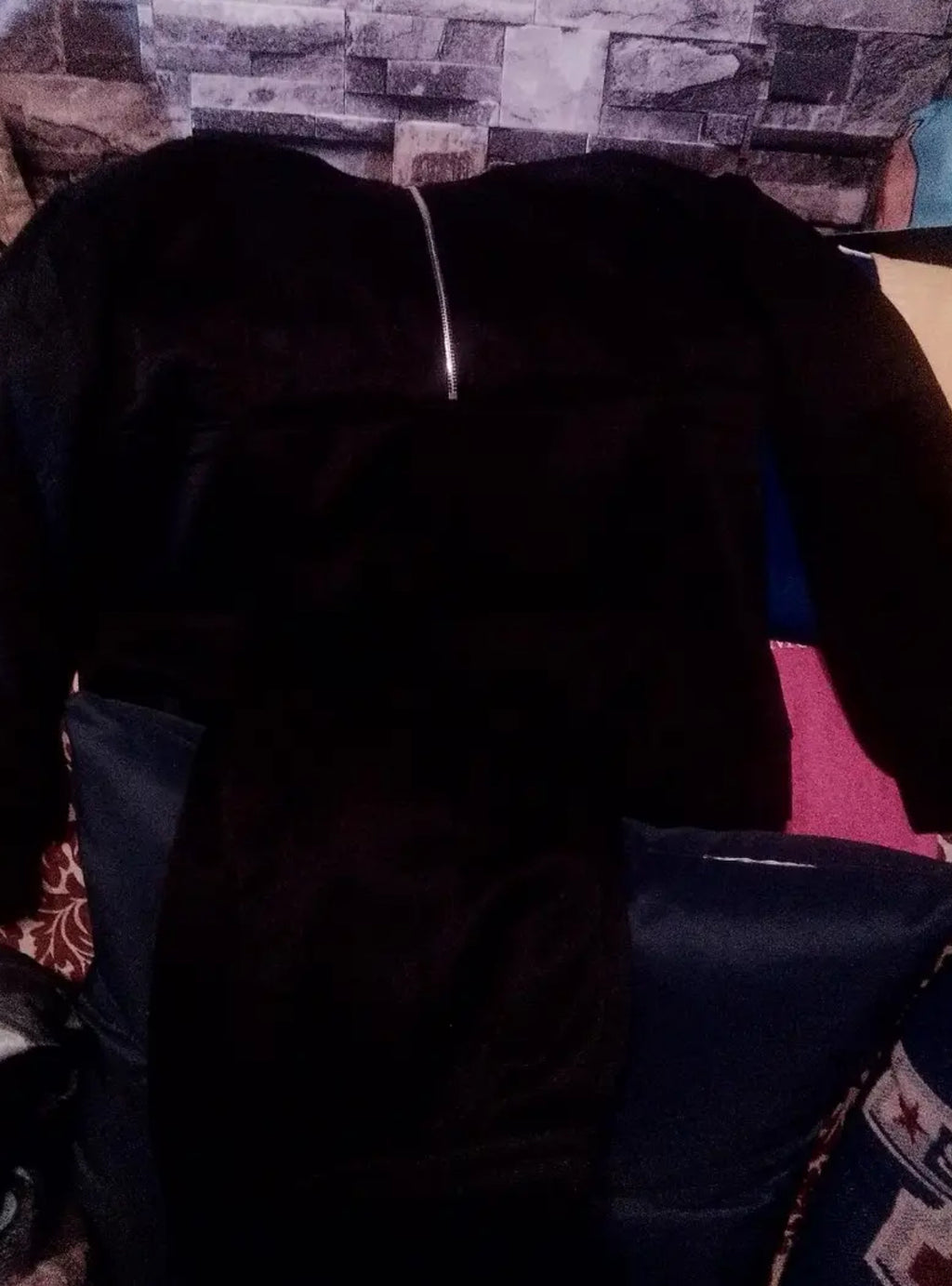 Sporty Chic Two-piece Set| Half-Zip Sweatshirt + High-Waisted Sweatpants