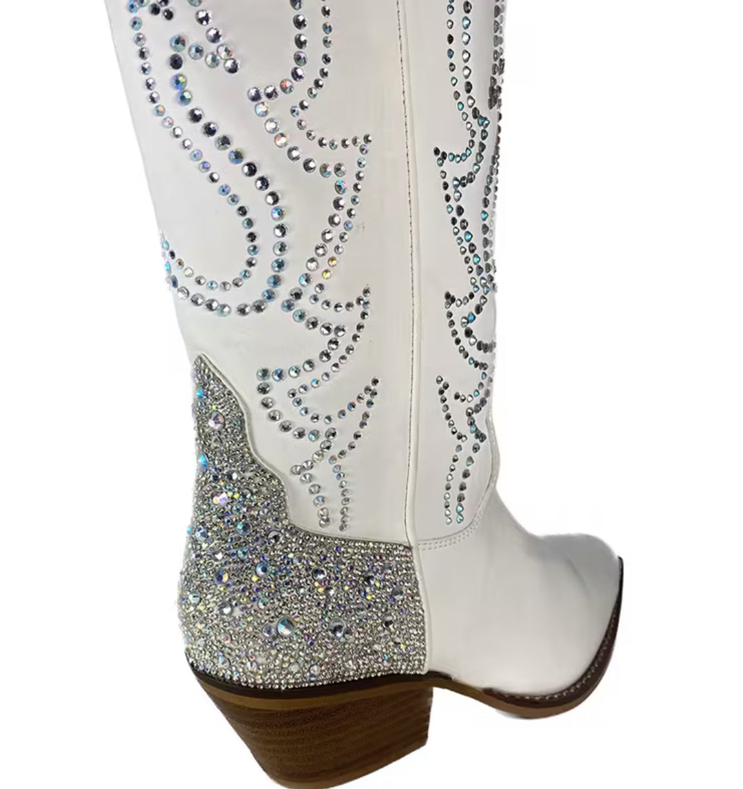 “Gypsy Sparkle” Women's Knee High Pull-On Boots