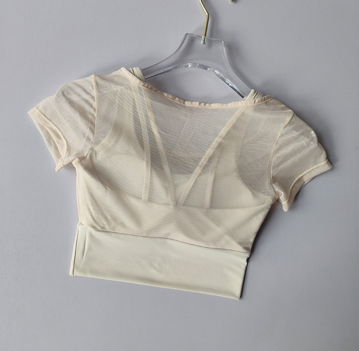 Yoga| Pilates Training Fitness Crop Top, Lightweight Chest Cushion Quick Drying