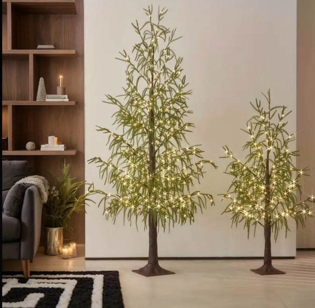 “Oh Christmas Tree” LED Norfolk Artificial Pine Tree with Fairy Lights