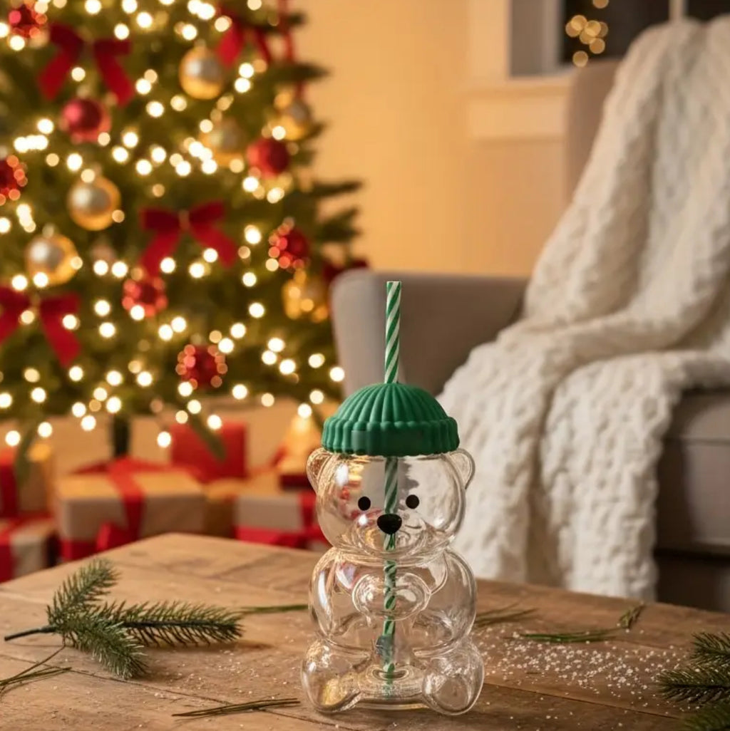 Starbucks Coffee Bear Cup | 20oz Cute Bear Straw Cup - Glass or Plastic!

 