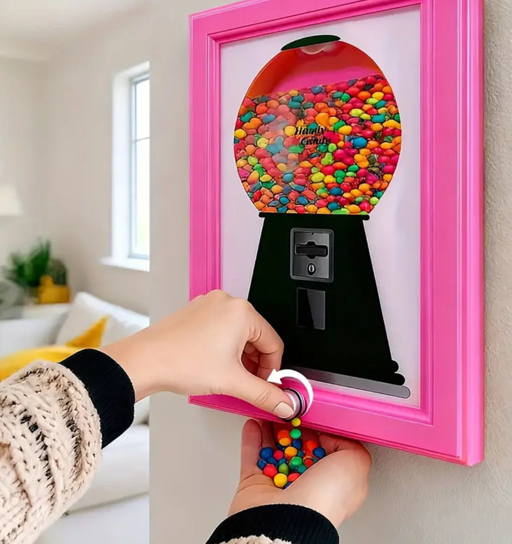 “Bubblegum” Wall Hanging Candy Dispenser Photo Frame