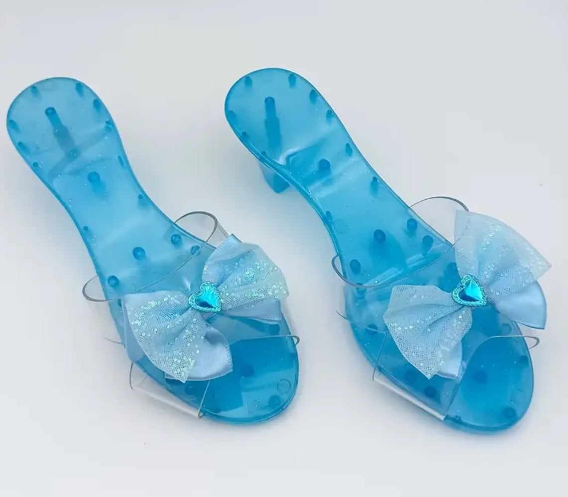 Girls Playful Glitter Heel Slippers |  Indoor and Outdoor 