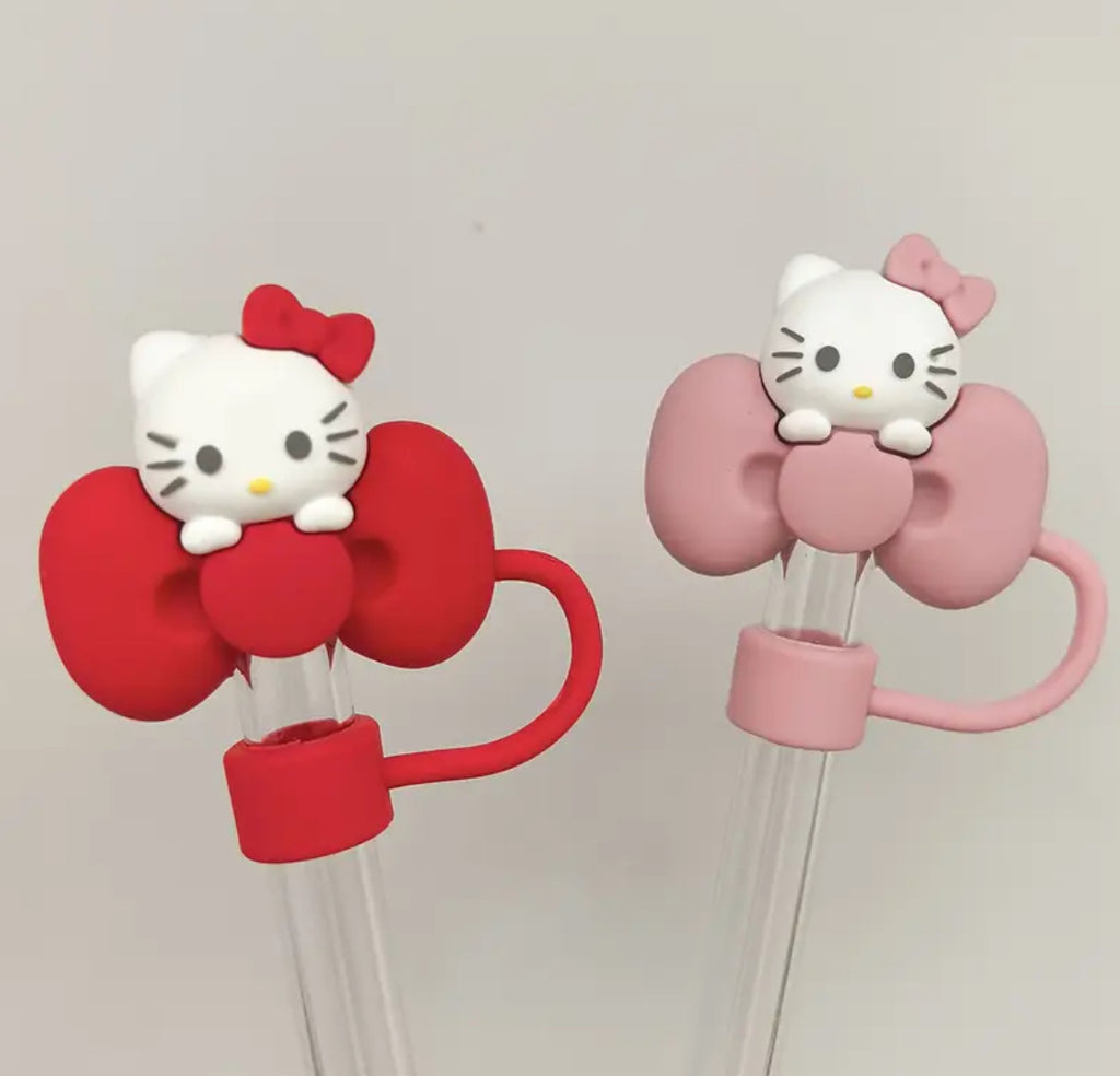 Hello Kitty Tumbler Cup Accessories Designed for 30Oz And 40Oz Tumblers, Featuring a Silicone Straw Cover, Topper & Protective Boot 