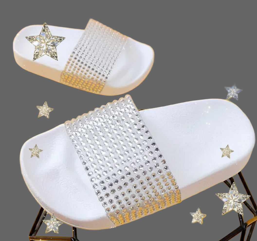 Girls Rhinestones Fashion Sandals ✨Diamond-Face Glittering Fashion 