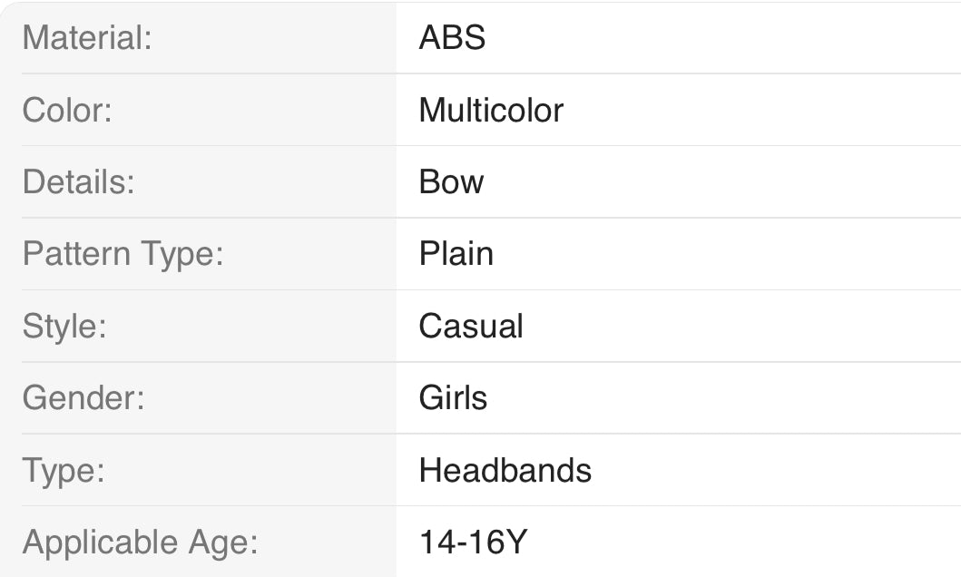 Teens 3pc Set Metal Embellishment Headbands