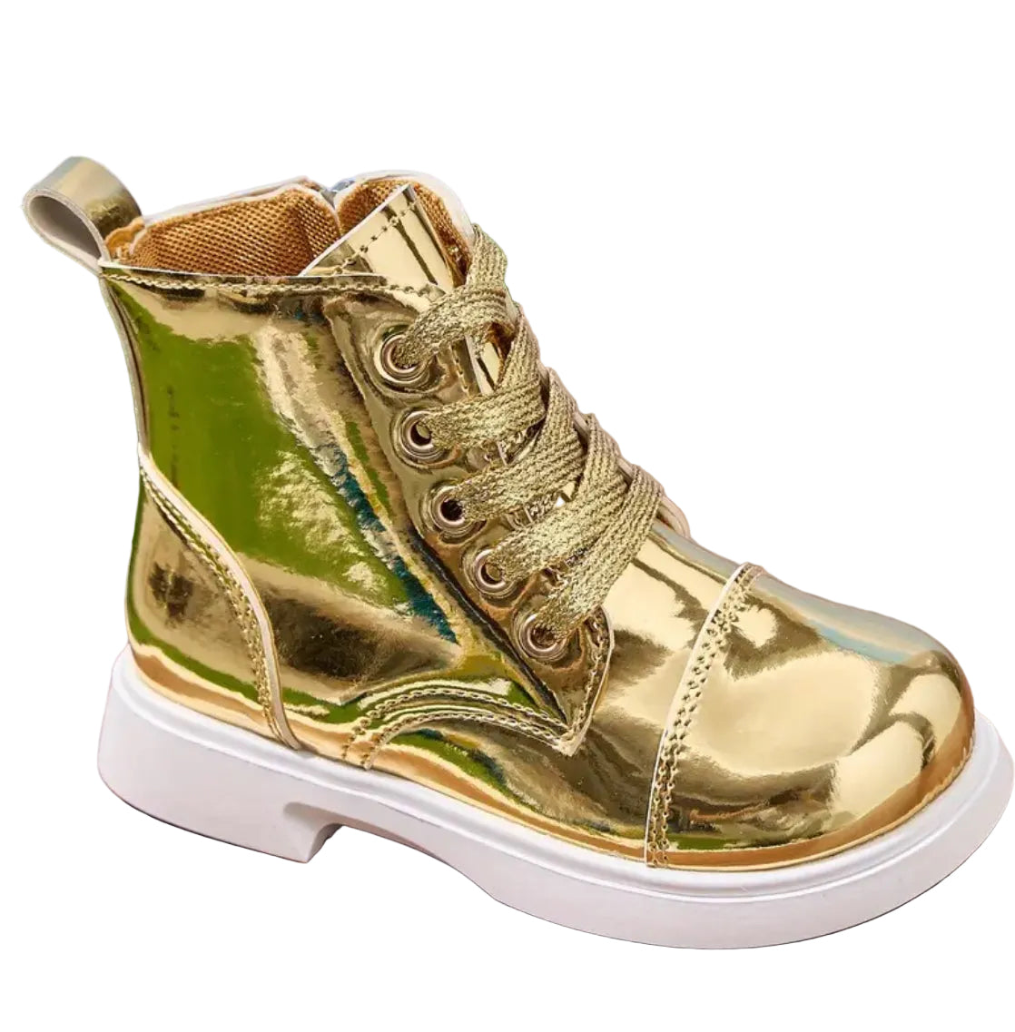 “Gold Kids” Retro High Top-Shock-Absorbing Boots + Zipper Closure & Fabric Lined Interior