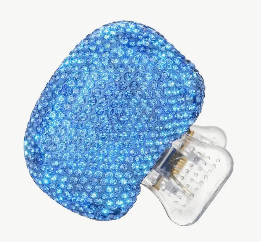 Rhinestone Tooth Brush Cover Cap with Snap-Fit Lid