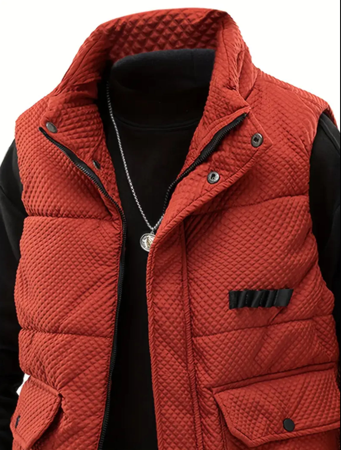 “Gio” Mens Big & Tall Winter Oversized Sleeveless Vest