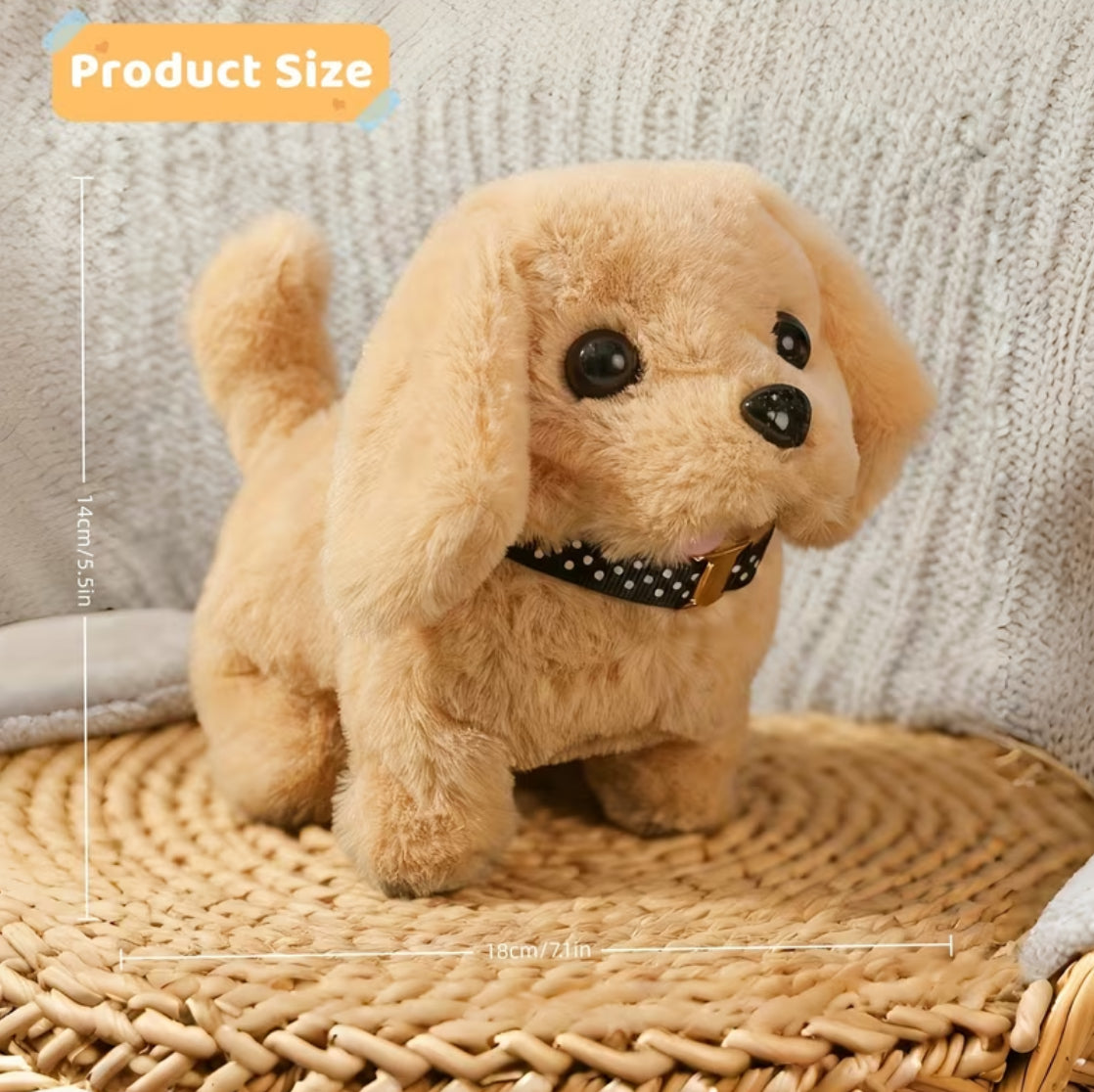 Interactive Golden Retriever Toy Dog | Walks, Barks, and Wags Tail, Battery-Powered (Battery Not Included)