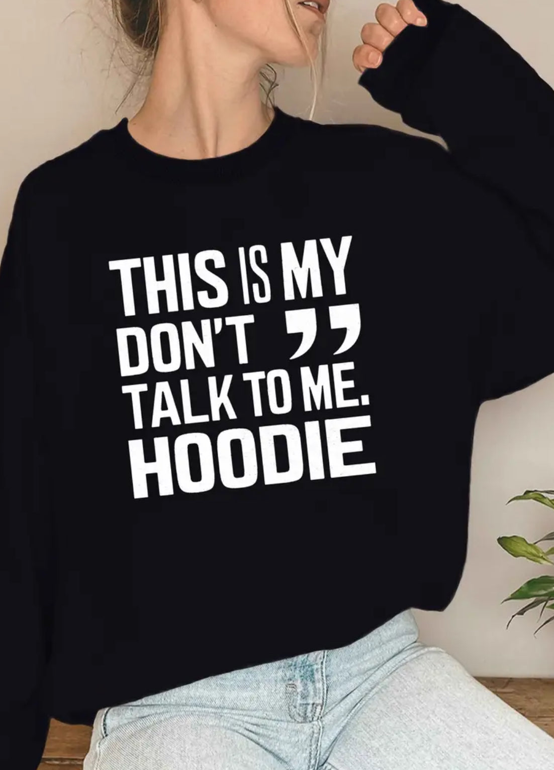“DON’T TALK TO ME” Women’s Posh 💋 Curves Plus Sweatshirt