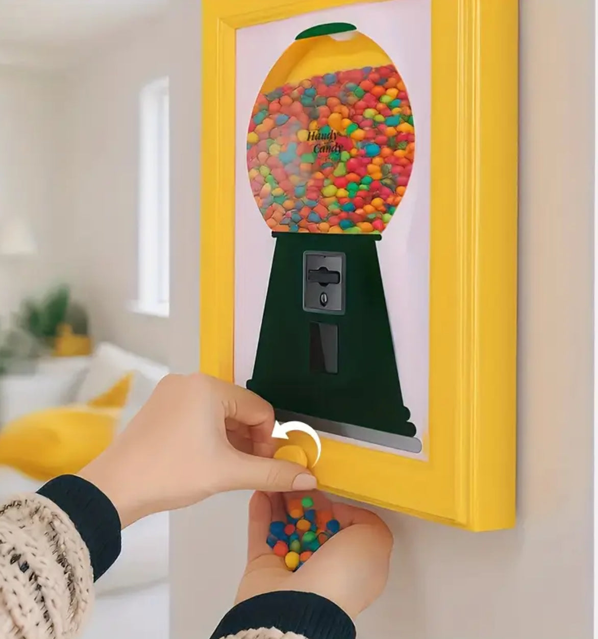 “Bubblegum” Wall Hanging Candy Dispenser Photo Frame