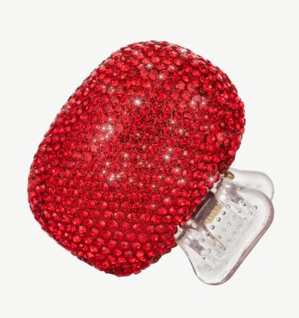 Rhinestone Tooth Brush Cover Cap with Snap-Fit Lid