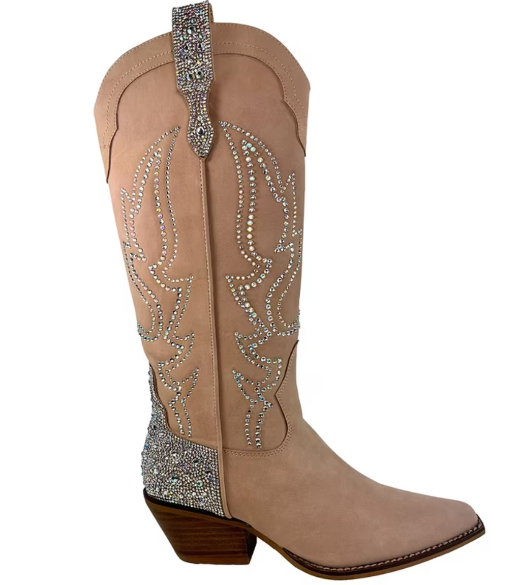 “Gypsy Sparkle” Women's Knee High Pull-On Boots