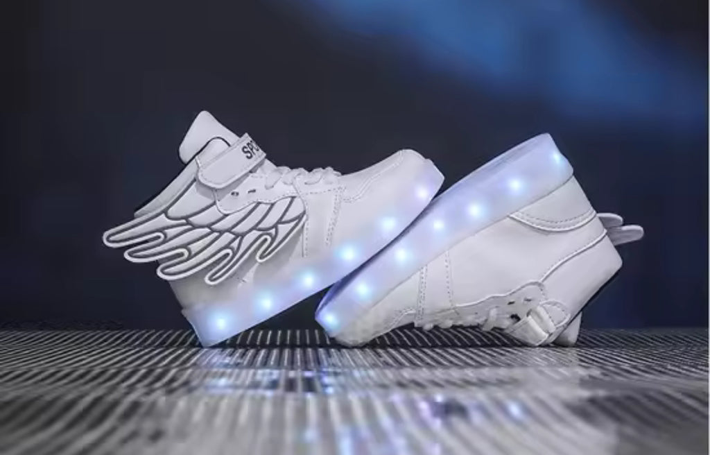 “Luminous Wings” Kids USB Charge LED Illuminated Lights Shoe